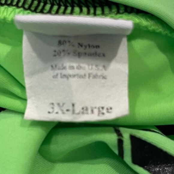 Ron Jon Surf Shop Size Extra Large Compression Neon Green Nylon/Spandex S/S USA - Picture 3 of 7